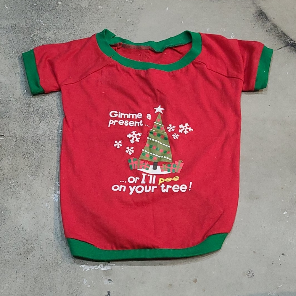 ✖️SOLD✖️Christmas Dog shirt - Picture 1 of 9